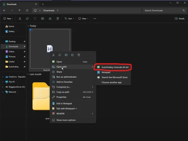 Open Fisch Macro Files With The Autohotkey