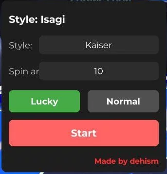 Blue Lock Script - Inf Spin
