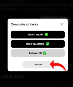 Click the Unlocked Button