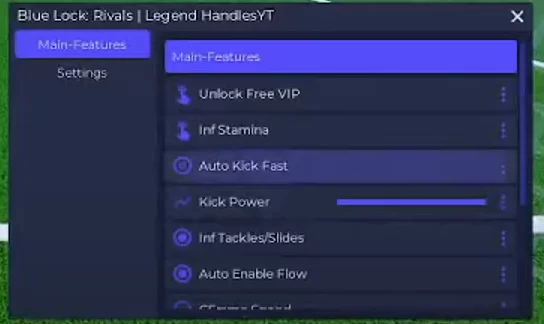 Legend Handles - Inf Stamina, Auto Shot, Auto Defense