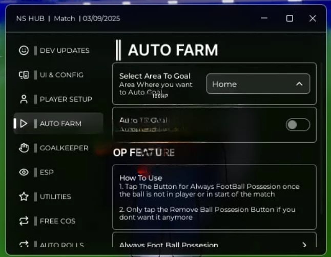 NS Hub Script - Auto Farm, Auto TP, ESP