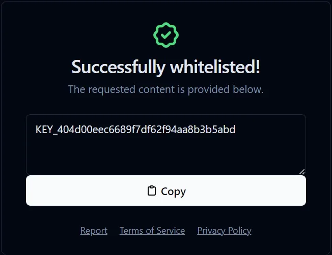 Successfully Whitelisted Delta Executor Key System