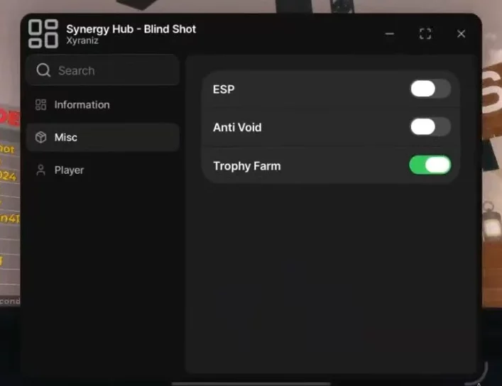 Blind Shot Scripts - Trophy Farm, Player ESP, Anti Void