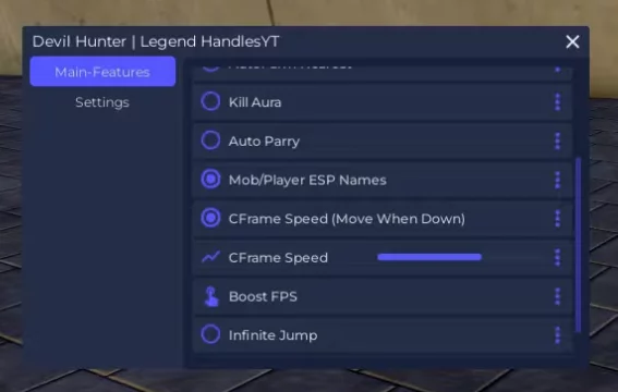 Devil Hunter Script (UPD) – Auto Mission, ESP, Kill Aura & God Mode
