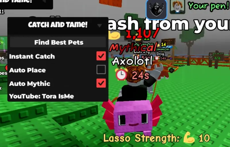 Catch And Tame Script [No Key] - Instant Catch Pet, Auto Farm, Auto Collect