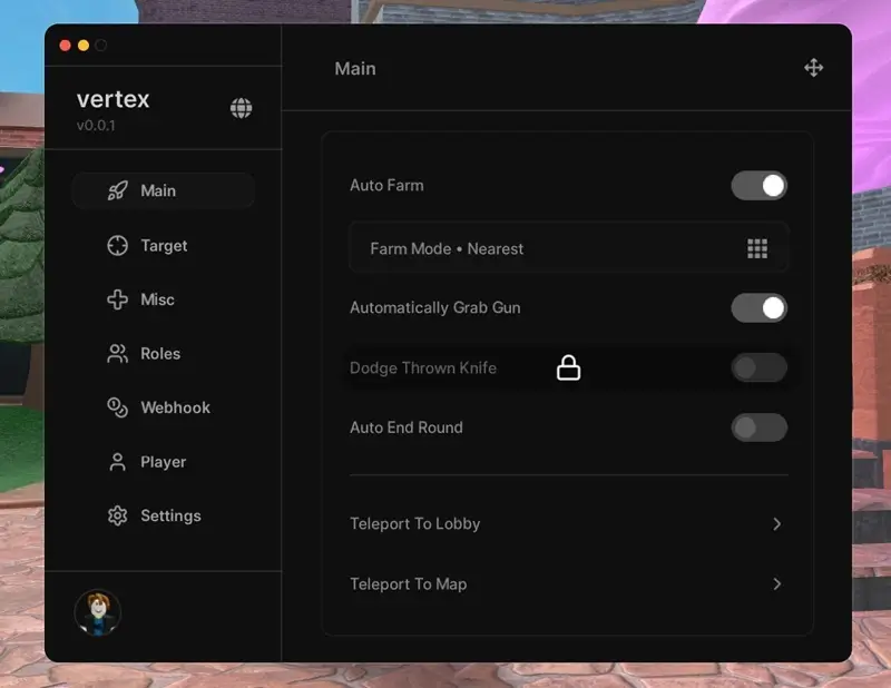 Vertex MM2 Script [NO KEY] - Kill All, Kill Aura, Silent Aim